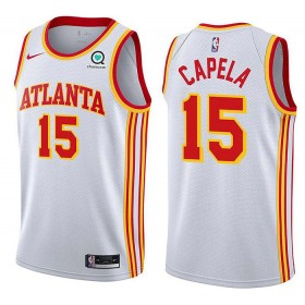 Maillot NBA Atlanta Hawks Clint Capela 15 Nike 2022-23 Association Edition Blanc Swingman - Homme
